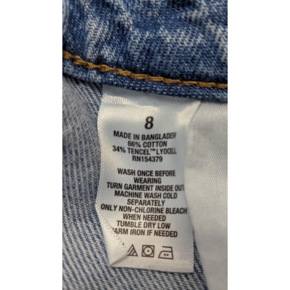 Wide Leg Blue Denim Jeans - Picture 7 of 7